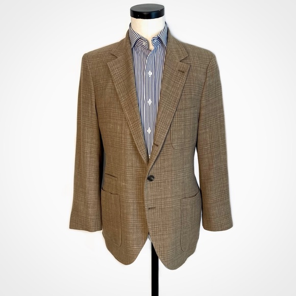 Brunello Cucinelli Silk & Linen Plaid Blazer | 44 - Picture 11 of 15